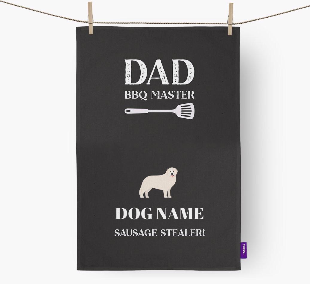 BBQ Master: Personalised {breedFullName} Tea Towel