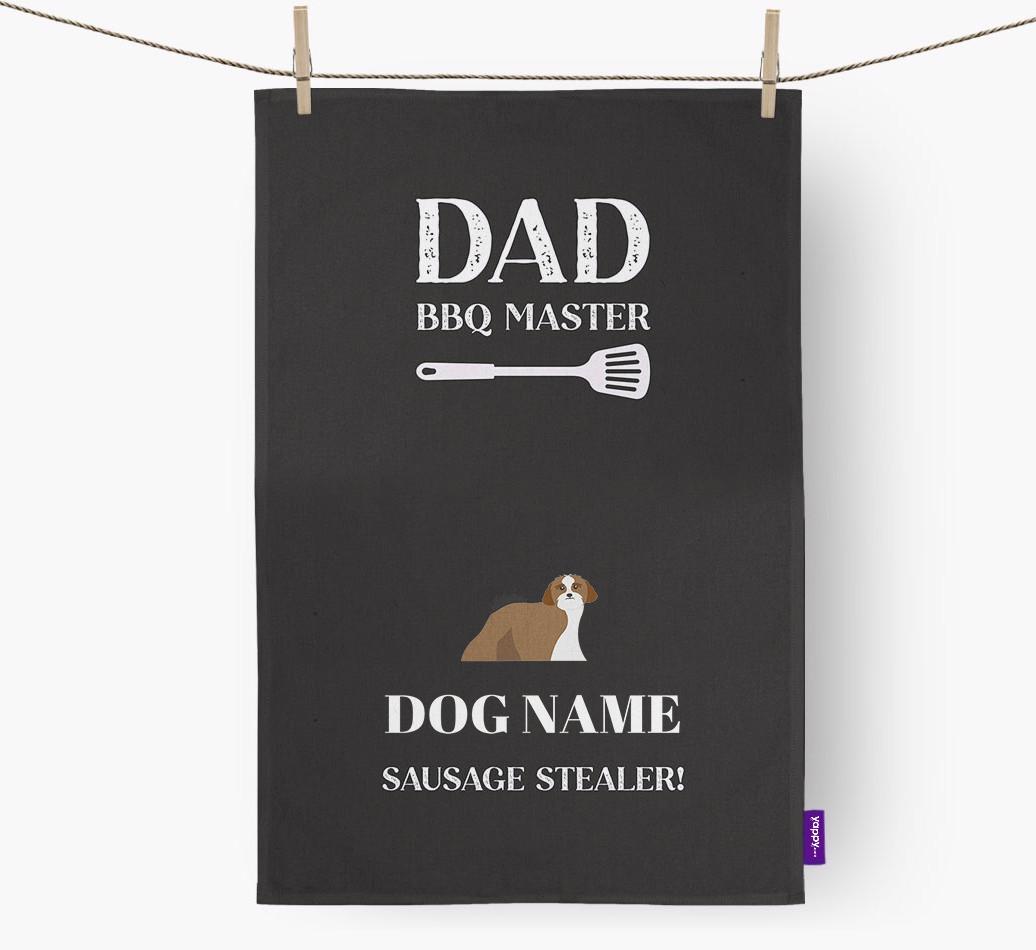 BBQ Master: Personalised {breedFullName} Tea Towel