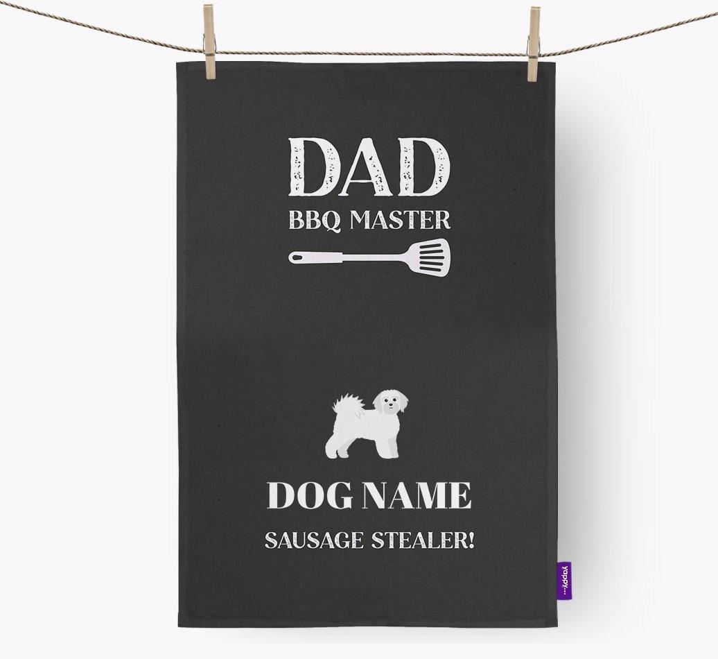 BBQ Master: Personalised {breedFullName} Tea Towel