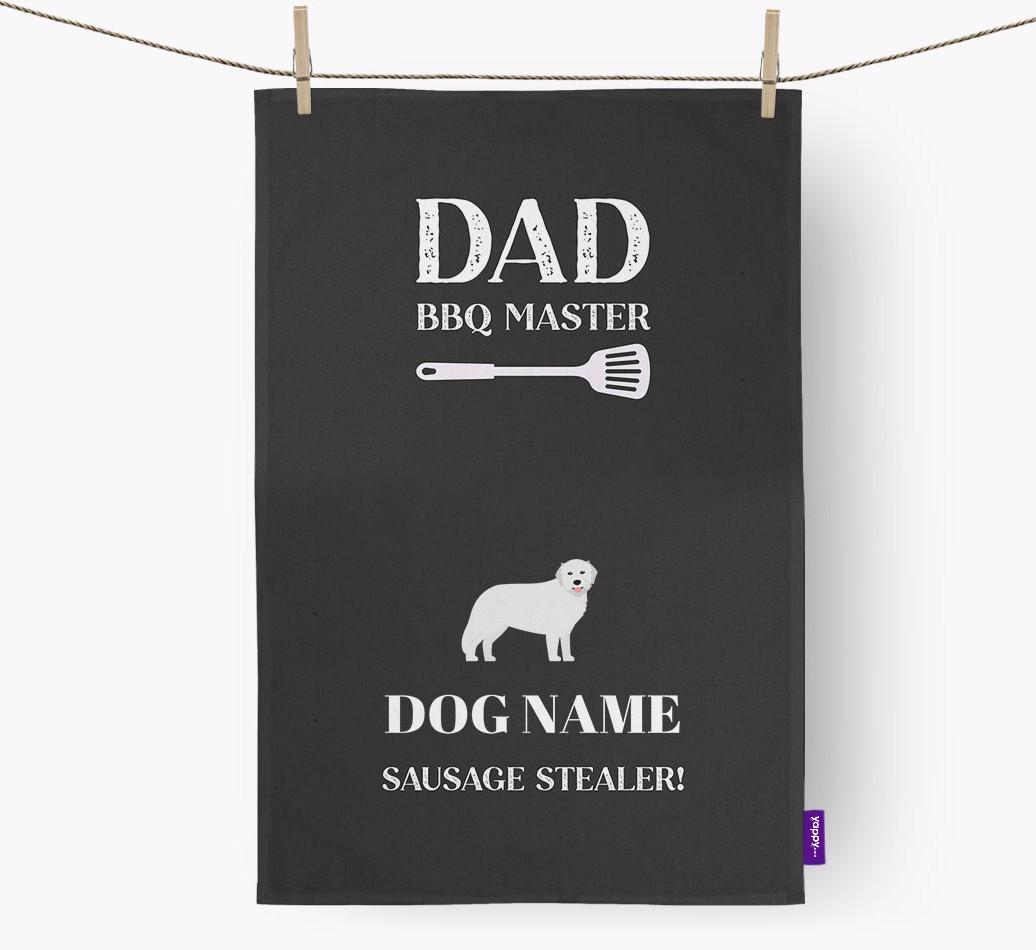BBQ Master: Personalised {breedFullName} Tea Towel