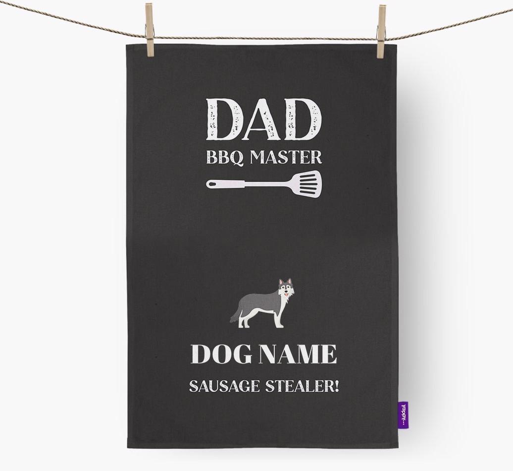 BBQ Master: Personalised {breedFullName} Tea Towel