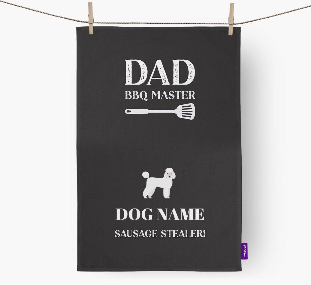 BBQ Master: Personalised {breedFullName} Tea Towel
