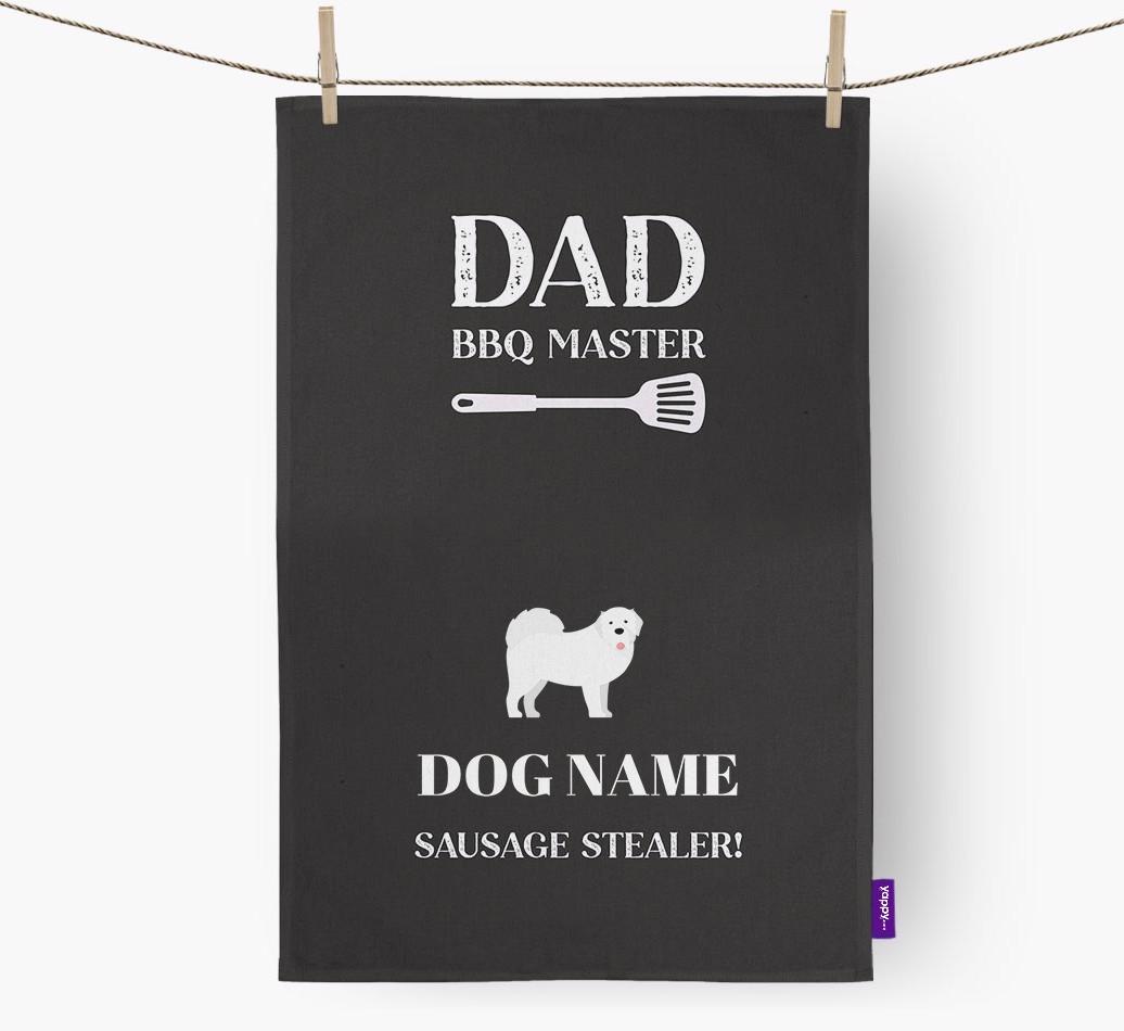 BBQ Master: Personalised {breedFullName} Tea Towel