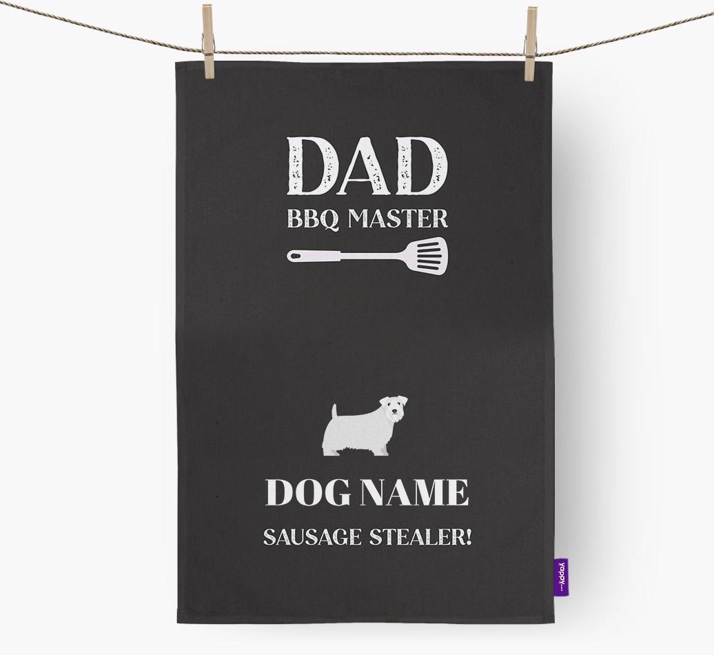 BBQ Master: Personalised {breedFullName} Tea Towel