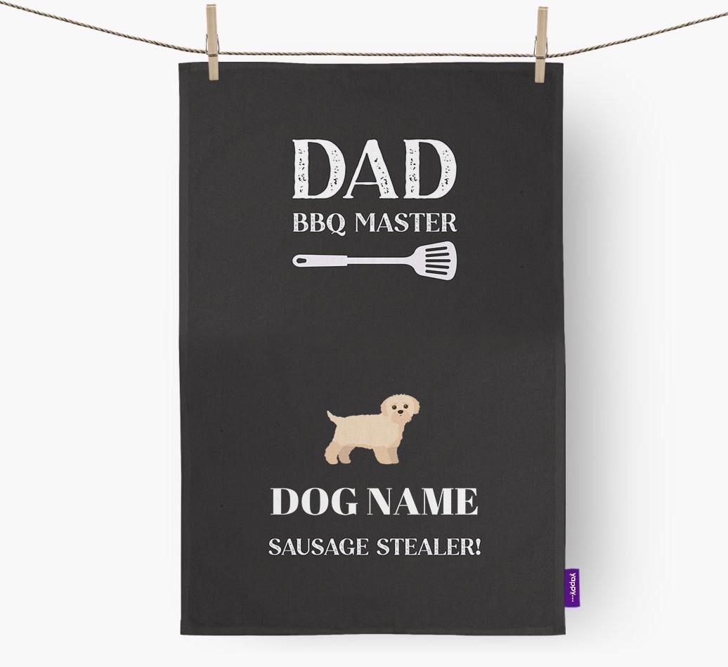 BBQ Master: Personalised {breedFullName} Tea Towel