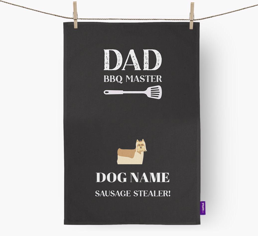 BBQ Master: Personalised {breedFullName} Tea Towel