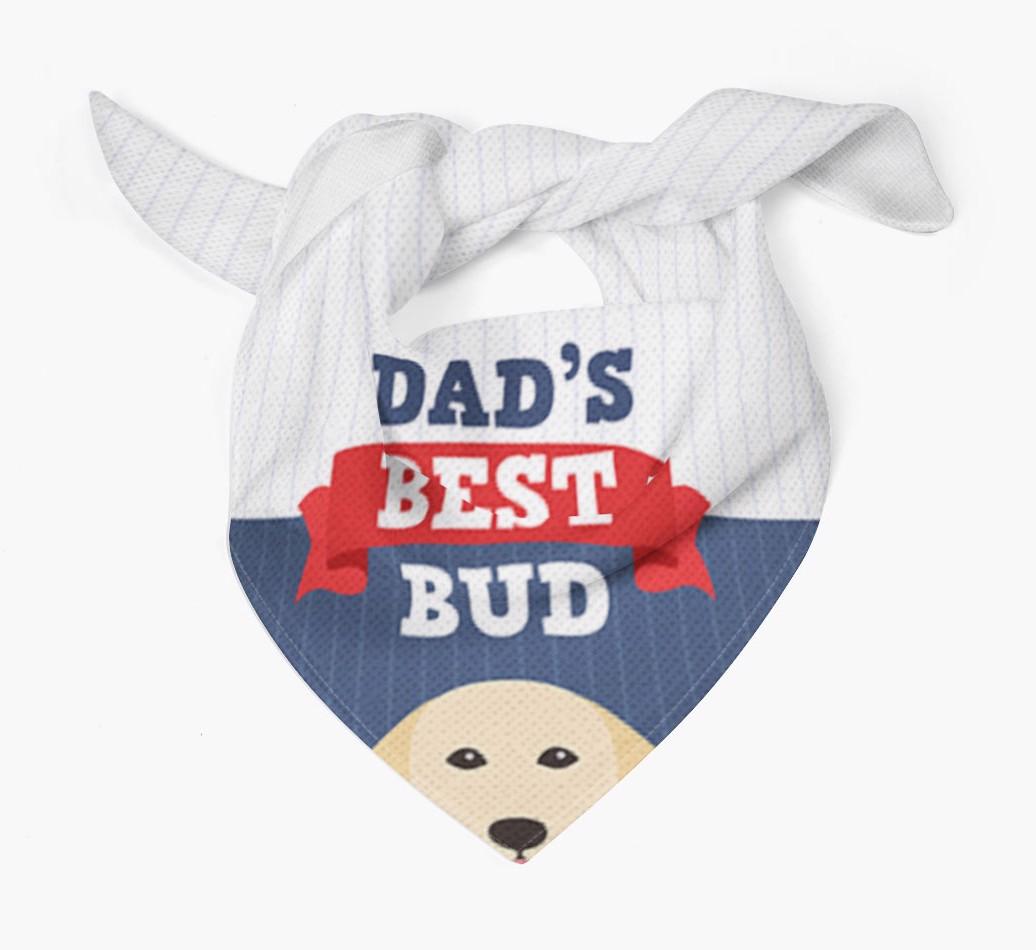 Dad's Best Bud: Personalised {breedFullName} Bandana