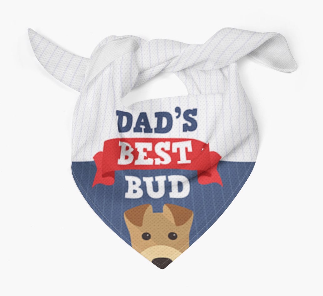 Dad's Best Bud: Personalised {breedFullName} Bandana