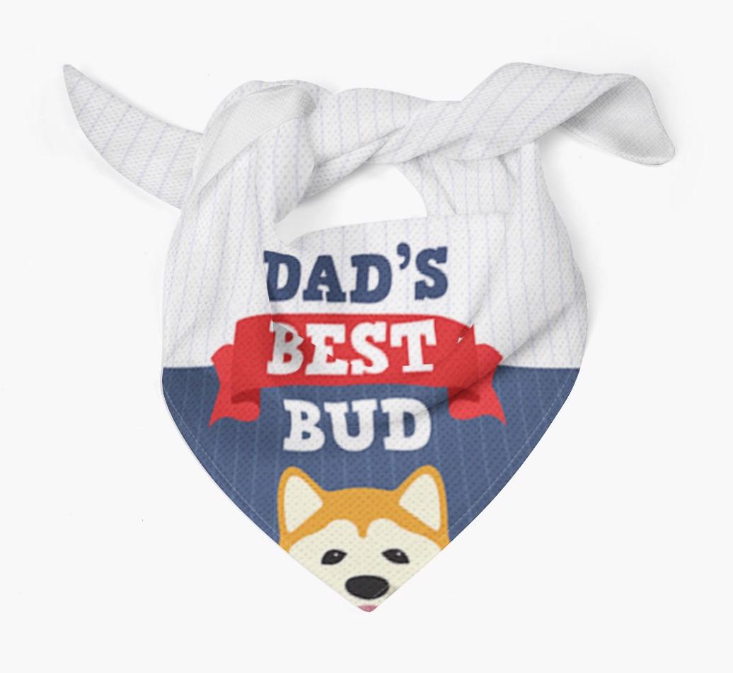 Dad's Best Bud: Personalised {breedFullName} Bandana