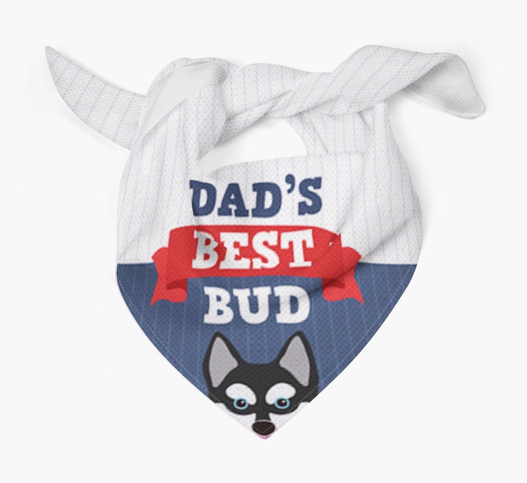 Dad's Best Bud: Personalised {breedFullName} Bandana