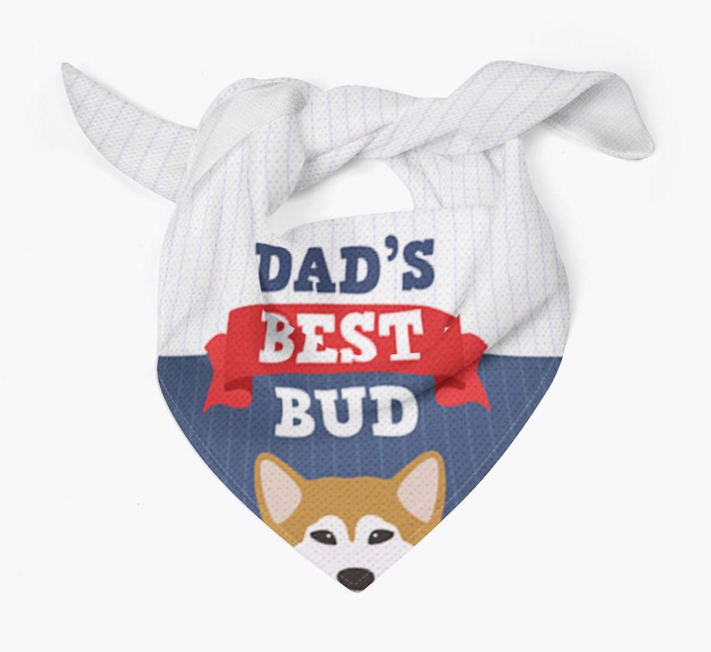 Dad's Best Bud: Personalised {breedFullName} Bandana
