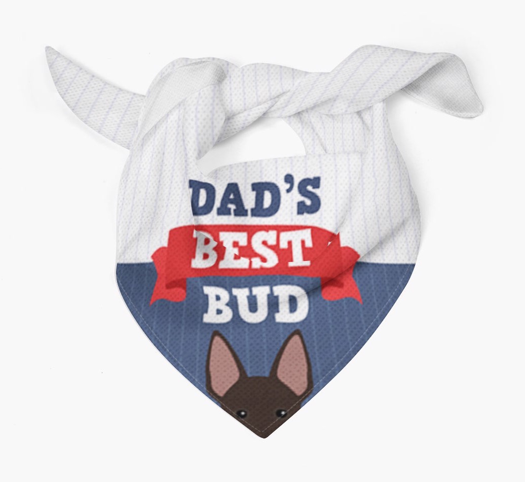 Dad's Best Bud: Personalised {breedFullName} Bandana