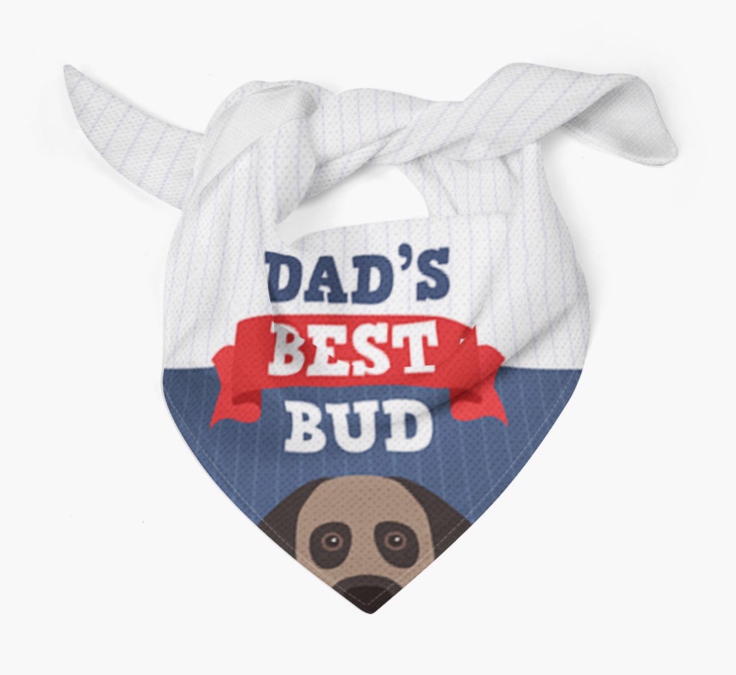 Dad's Best Bud: Personalised {breedFullName} Bandana