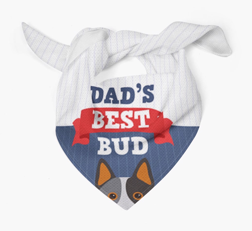 Dad's Best Bud: Personalised {breedFullName} Bandana