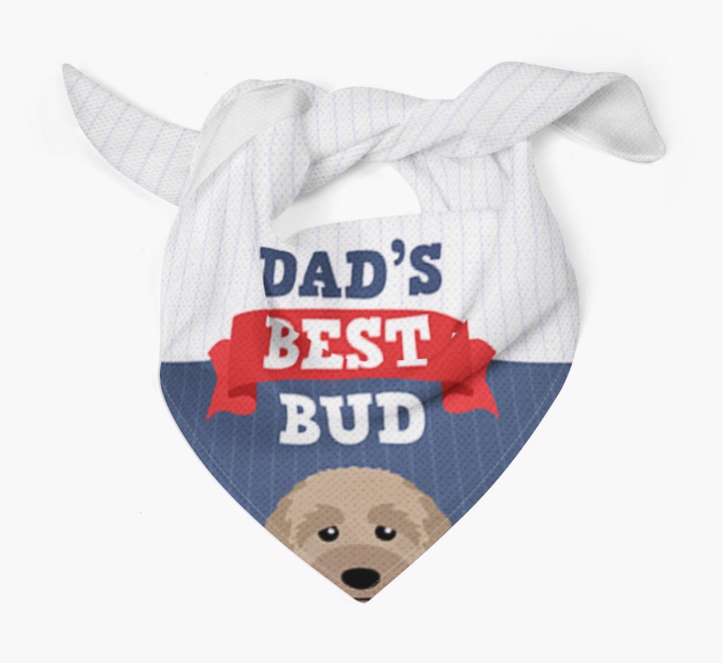 Dad's Best Bud: Personalised {breedFullName} Bandana