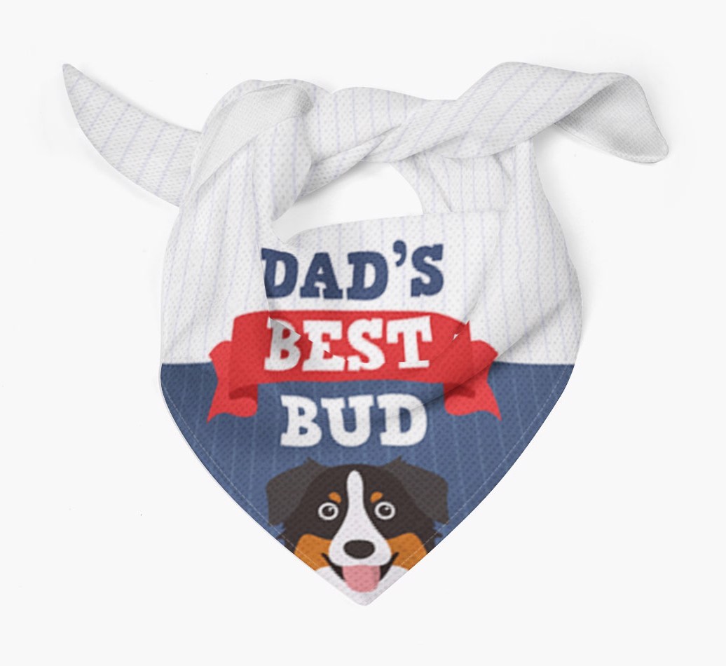Dad's Best Bud: Personalised {breedFullName} Bandana