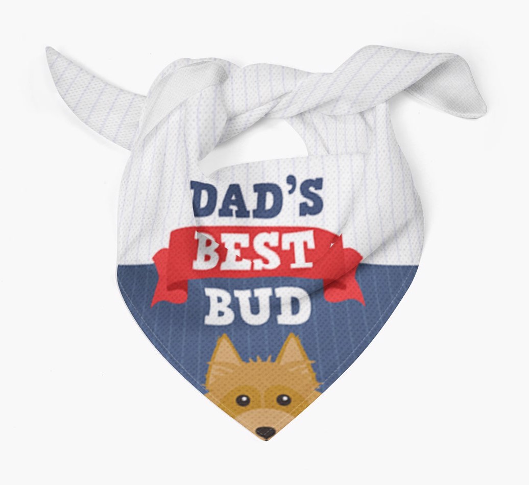 Dad's Best Bud: Personalised {breedFullName} Bandana