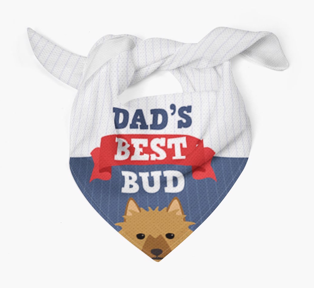 Dad's Best Bud: Personalised {breedFullName} Bandana