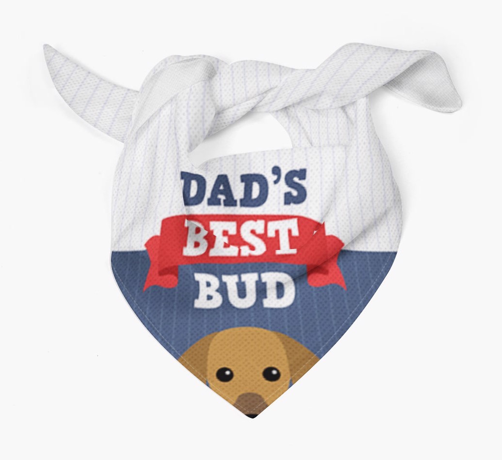 Dad's Best Bud: Personalised {breedFullName} Bandana