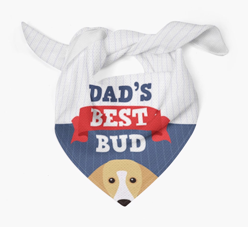 Dad's Best Bud: Personalised {breedFullName} Bandana