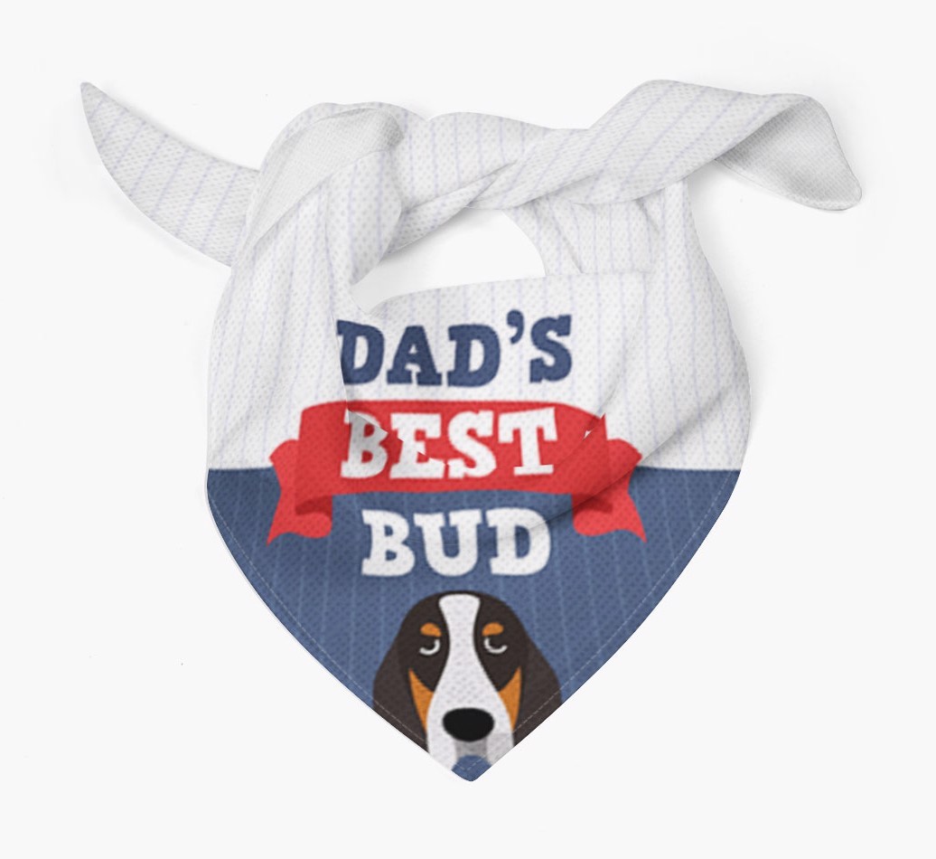 Dad's Best Bud: Personalised {breedFullName} Bandana