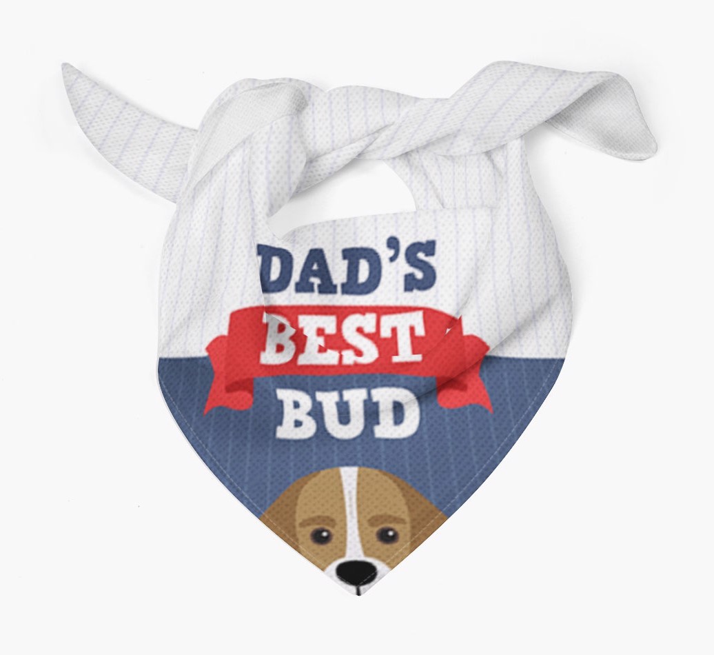 Dad's Best Bud: Personalised {breedFullName} Bandana
