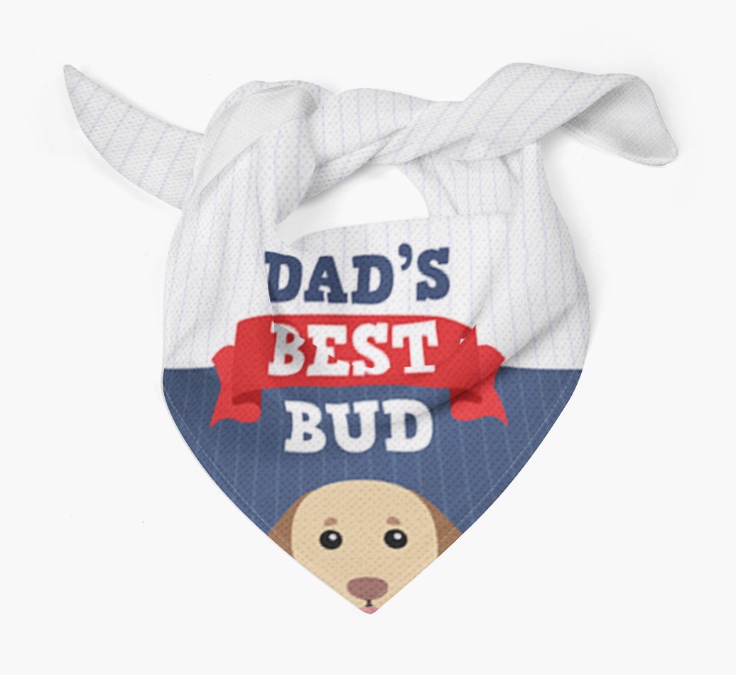 Dad's Best Bud: Personalised {breedFullName} Bandana