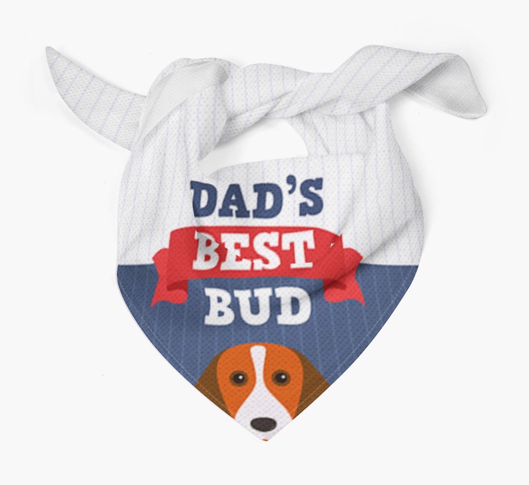 Dad's Best Bud: Personalised {breedFullName} Bandana