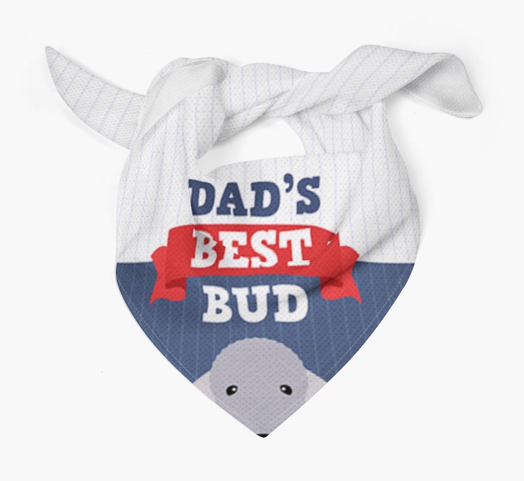 Dad's Best Bud: Personalised {breedFullName} Bandana