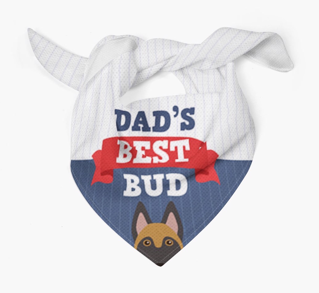 Dad's Best Bud: Personalised {breedFullName} Bandana