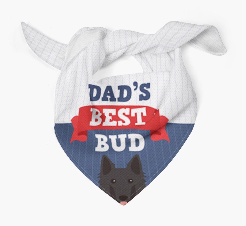 Dad's Best Bud: Personalised {breedFullName} Bandana