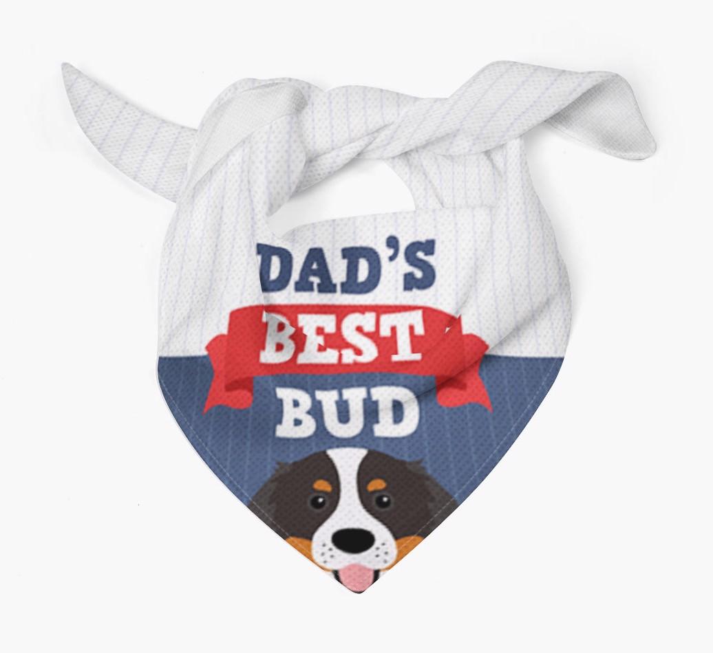 Dad's Best Bud: Personalised {breedFullName} Bandana