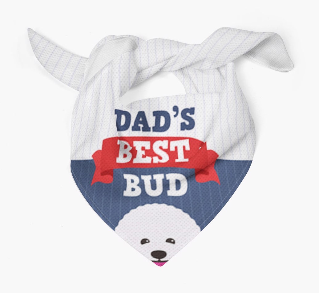 Dad's Best Bud: Personalised {breedFullName} Bandana