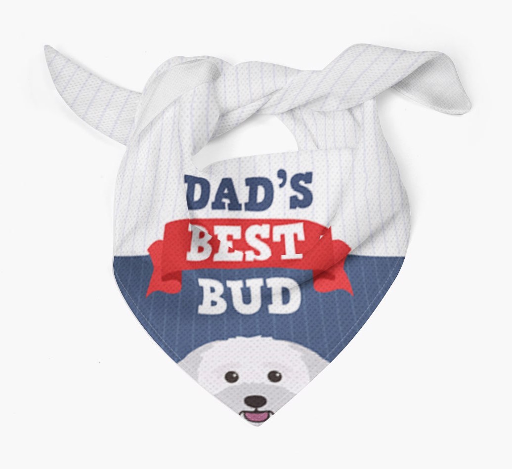 Dad's Best Bud: Personalised {breedFullName} Bandana