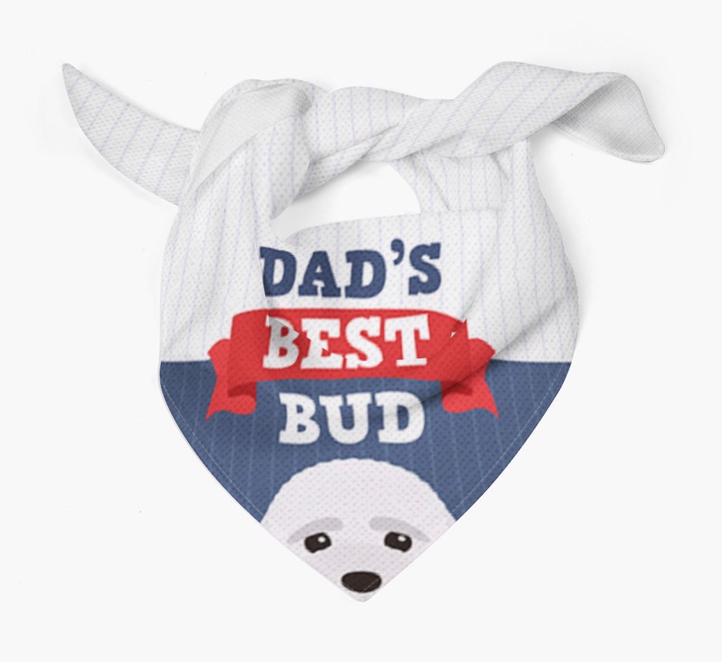 Dad's Best Bud: Personalised {breedFullName} Bandana