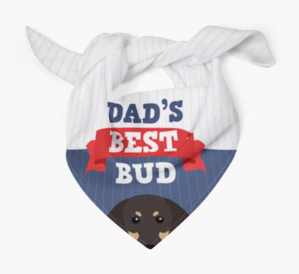 Dad's Best Bud: Personalised {breedFullName} Bandana