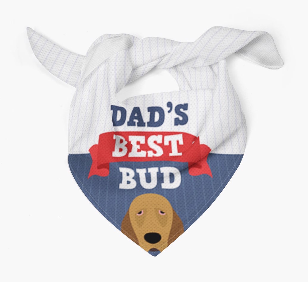 Dad's Best Bud: Personalised {breedFullName} Bandana