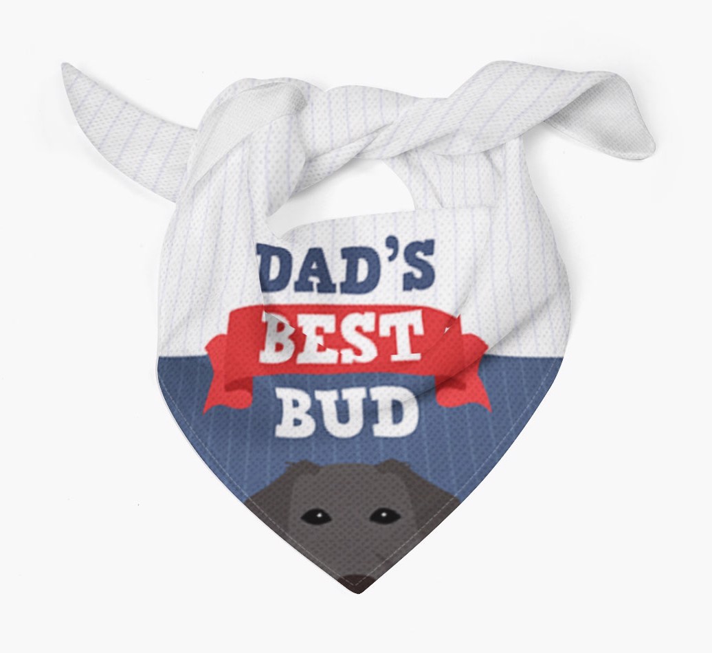 Dad's Best Bud: Personalised {breedFullName} Bandana