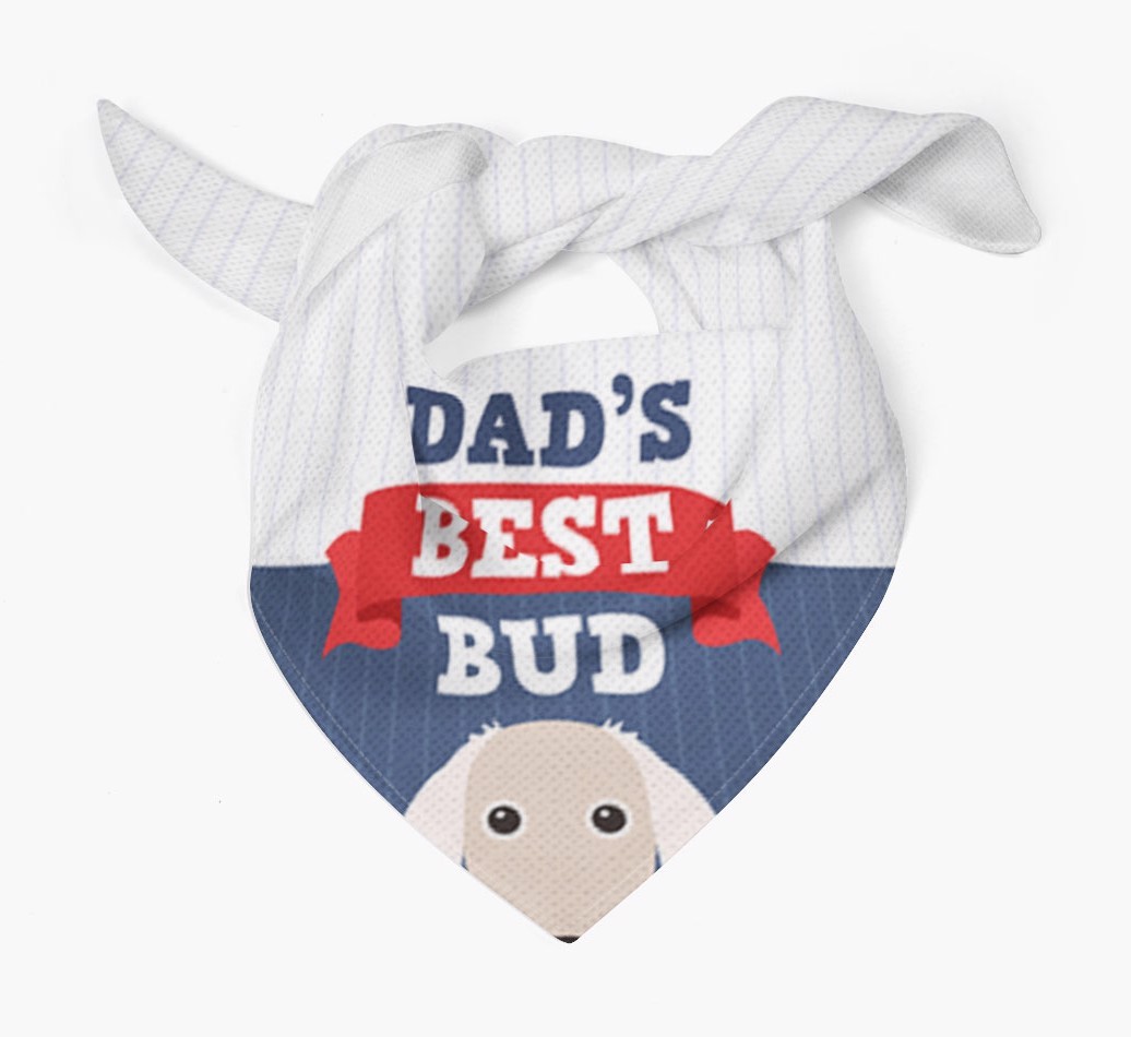 Dad's Best Bud: Personalised {breedFullName} Bandana