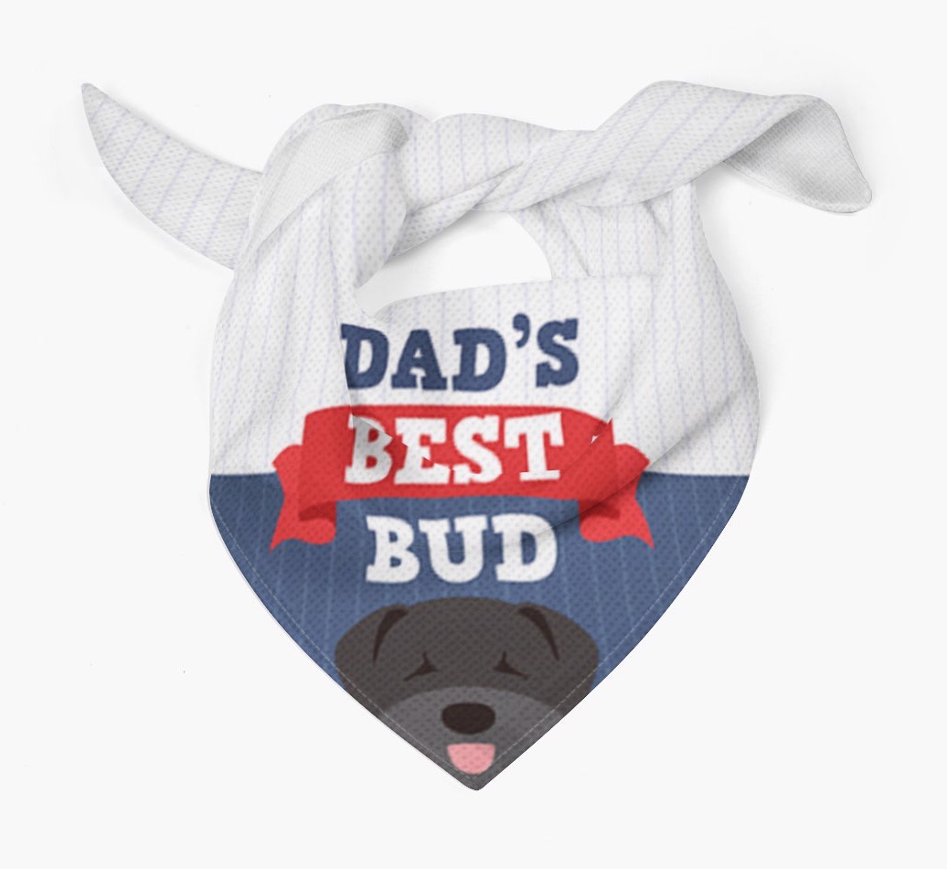 Dad's Best Bud: Personalised {breedFullName} Bandana