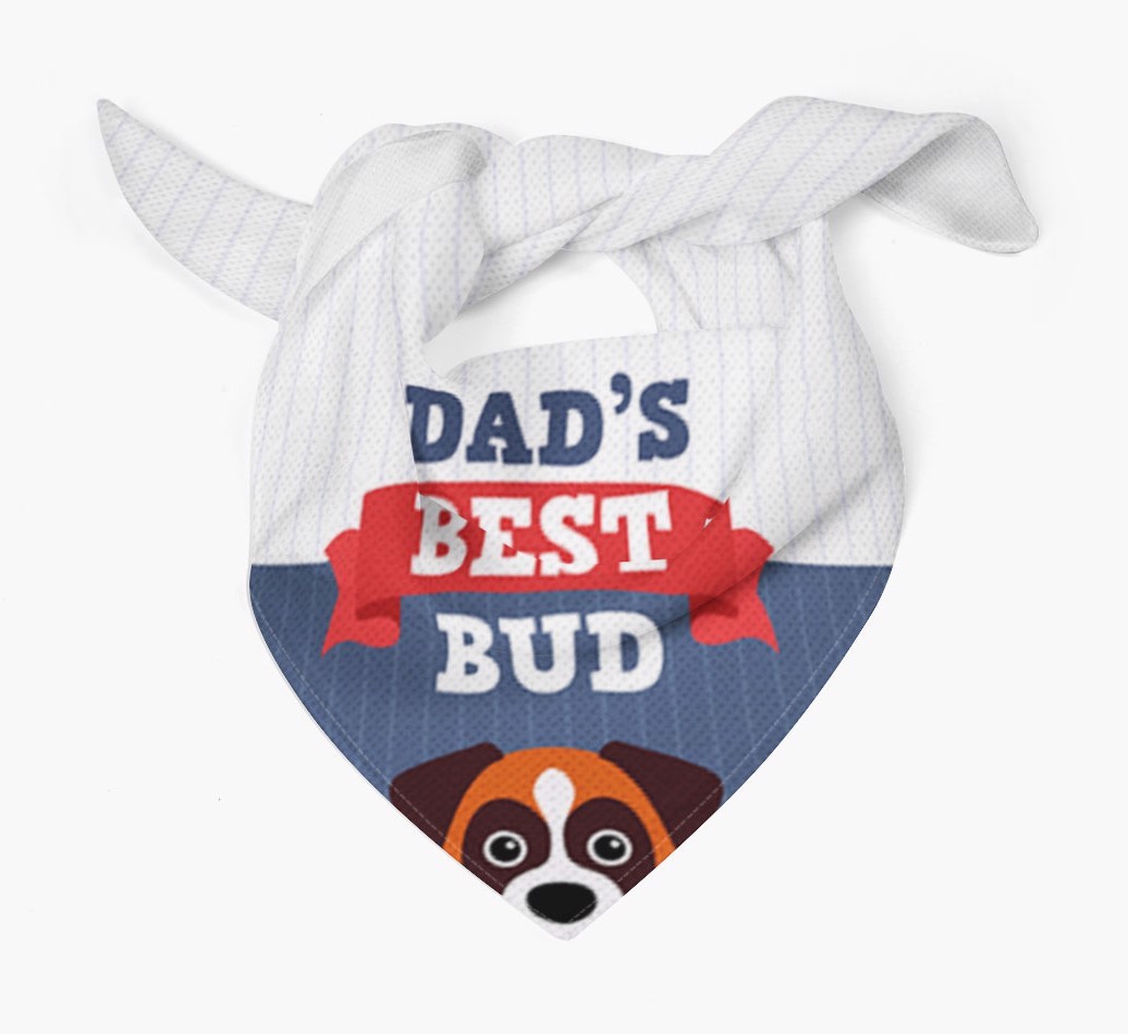 Dad's Best Bud: Personalised {breedFullName} Bandana