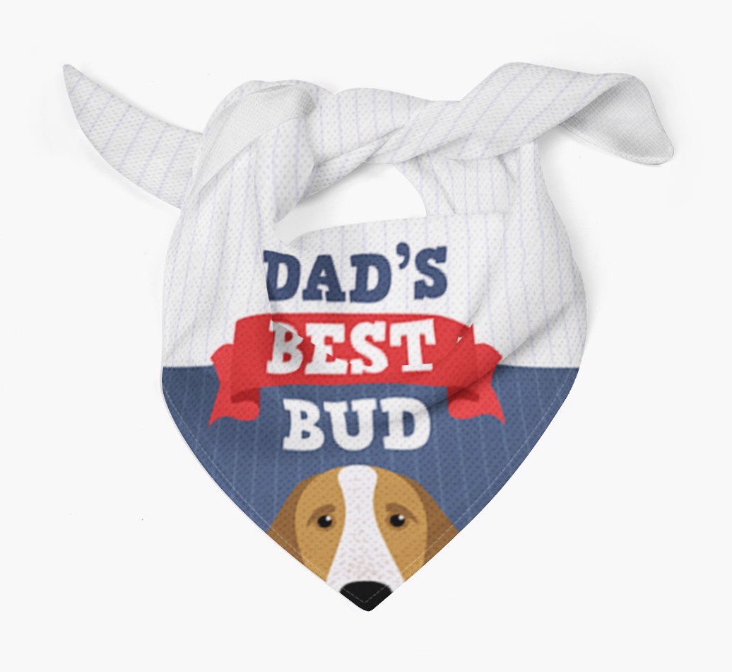 Dad's Best Bud: Personalised {breedFullName} Bandana