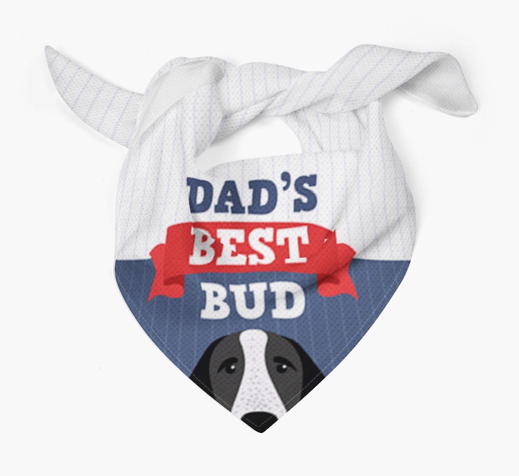 Dad's Best Bud: Personalised {breedFullName} Bandana