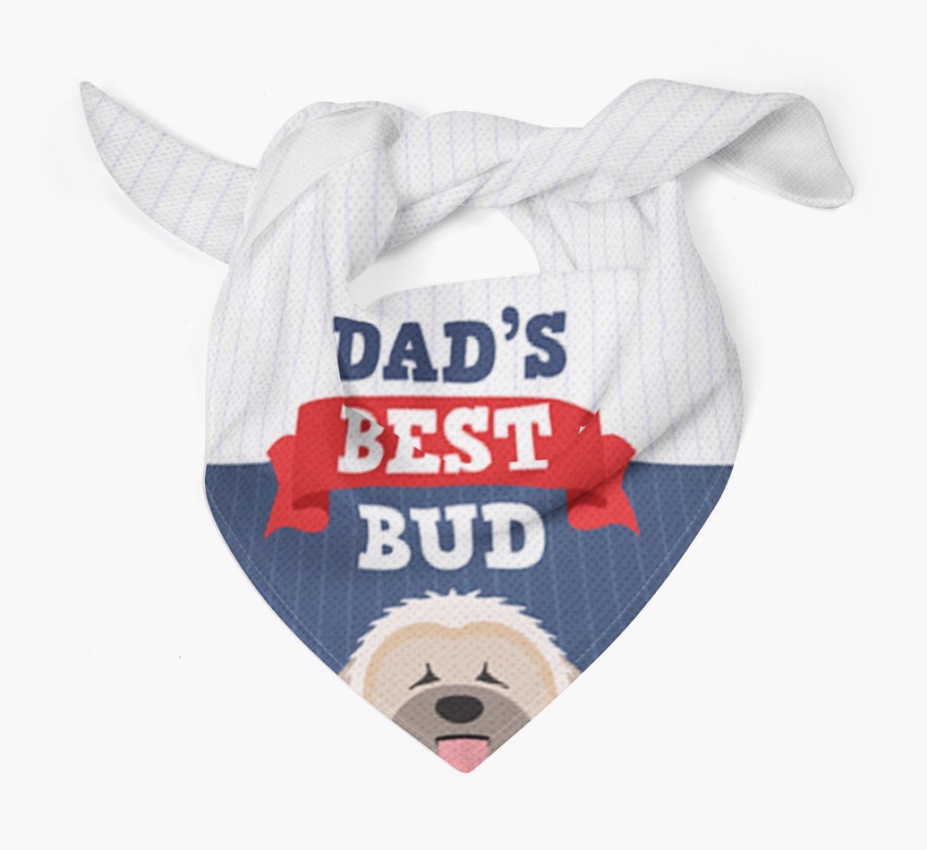 Dad's Best Bud: Personalised {breedFullName} Bandana
