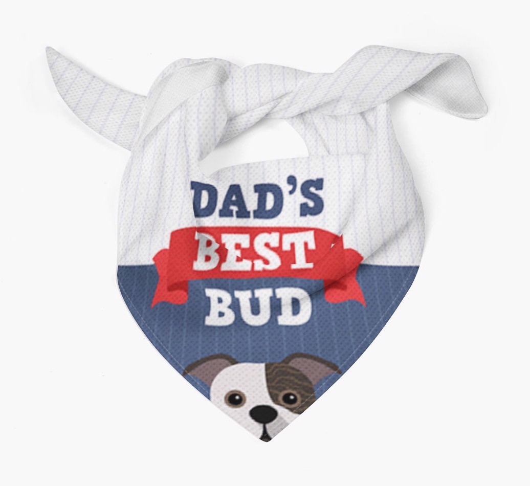 Dad's Best Bud: Personalised {breedFullName} Bandana