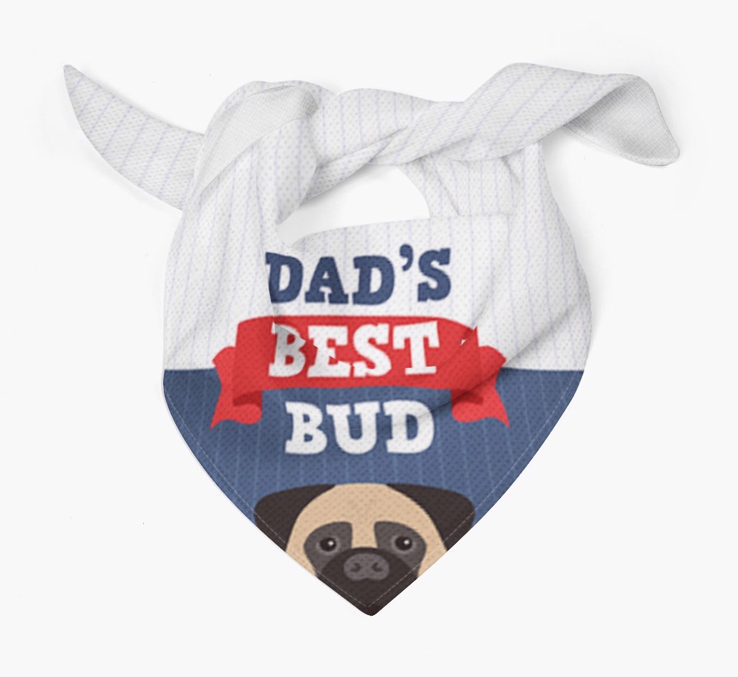Dad's Best Bud: Personalised {breedFullName} Bandana