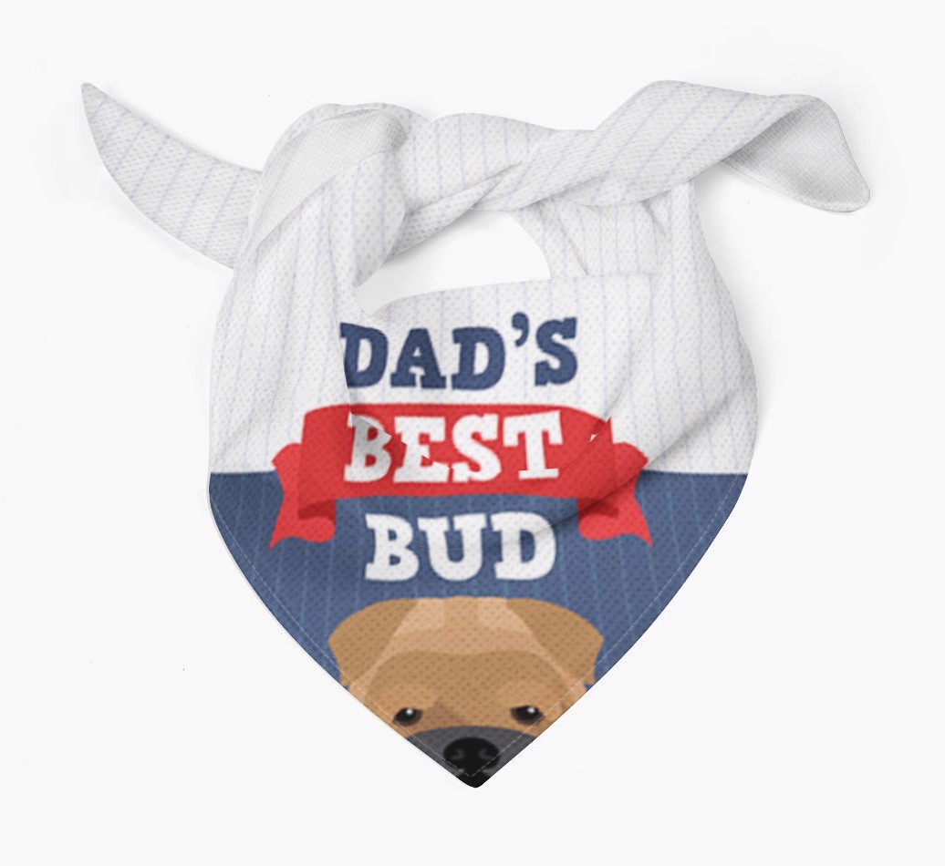 Dad's Best Bud: Personalised {breedFullName} Bandana