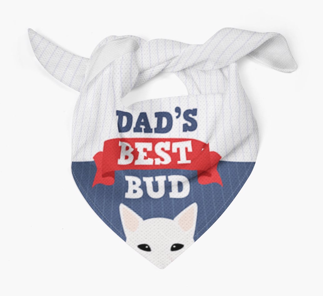 Dad's Best Bud: Personalised {breedFullName} Bandana