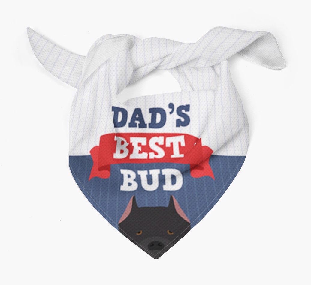 Dad's Best Bud: Personalised {breedFullName} Bandana
