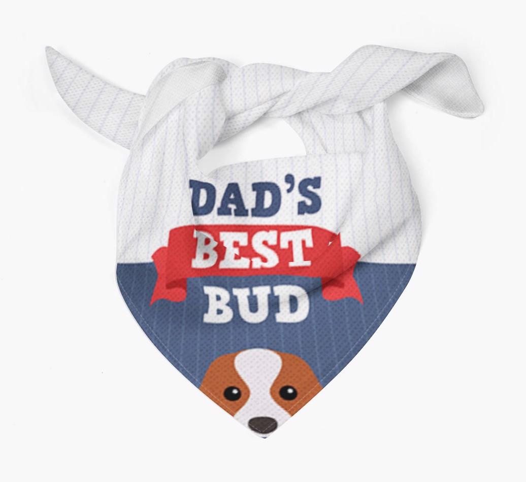 Dad's Best Bud: Personalised {breedFullName} Bandana